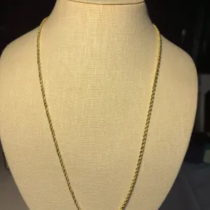 14K 24 Inch Classic Rope Necklace