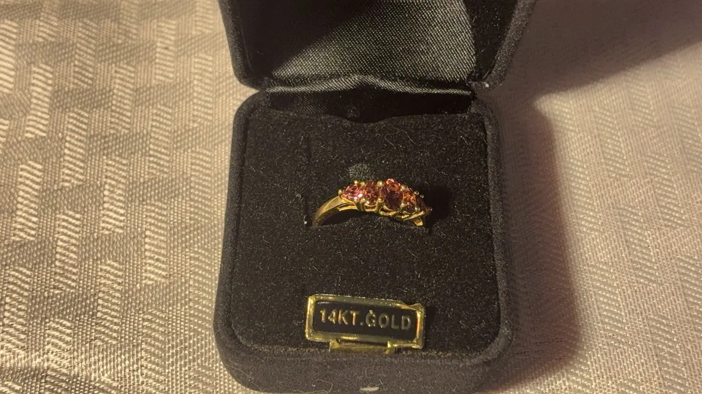 14K Pink Tourmaline Ring