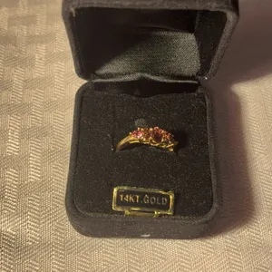 14K Pink Tourmaline Ring