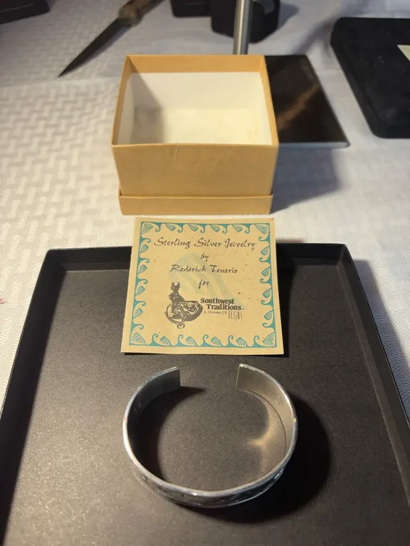 SW Sterling Silver Cuff Bracelet Artisan