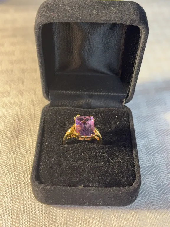 14K Brazilian Amethyst Ring