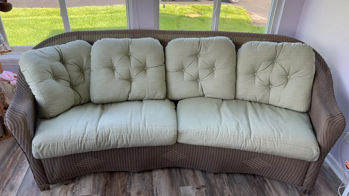 Wicker Sofa, Indoor/Outdoor