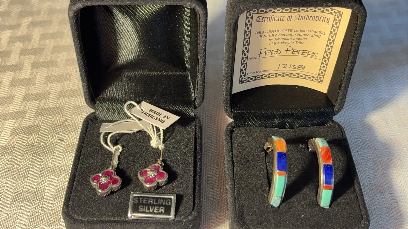 Two Pair Sterling Earrings