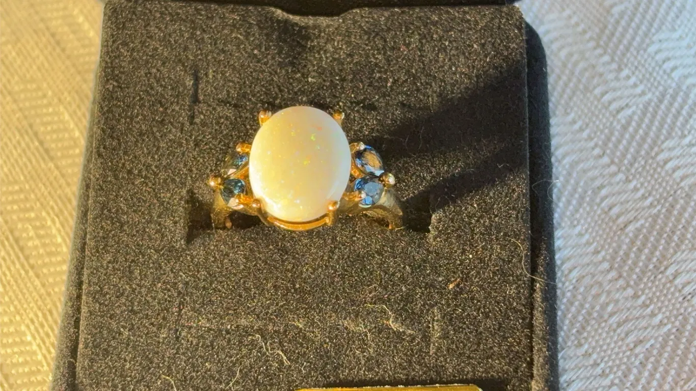 14K Opal Sapphire Ring