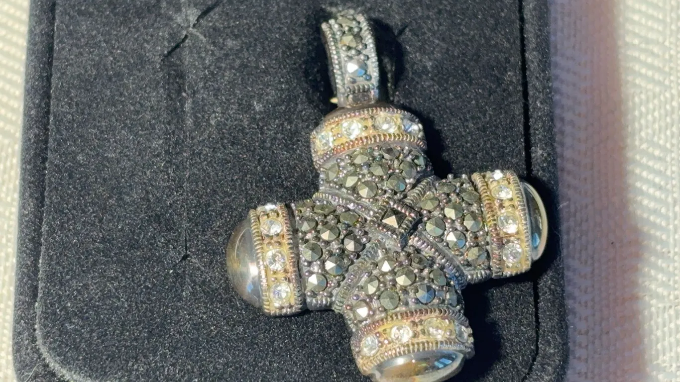 Sterling and Marco-cite and Crystal Cross