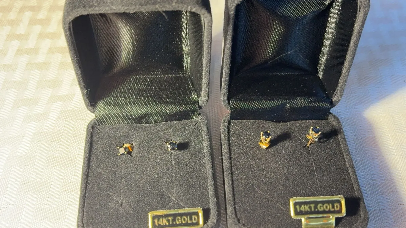 Two Pairs 14K Earrings