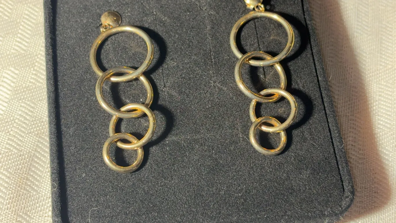 14K Graduated Hoop Earrings