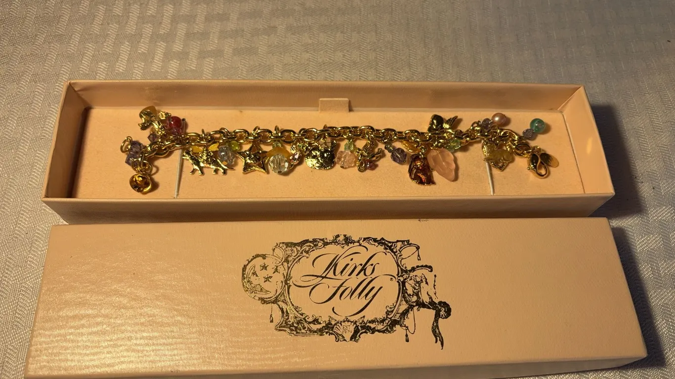 Kirk's Folly Gold Tone Charm Bracelet