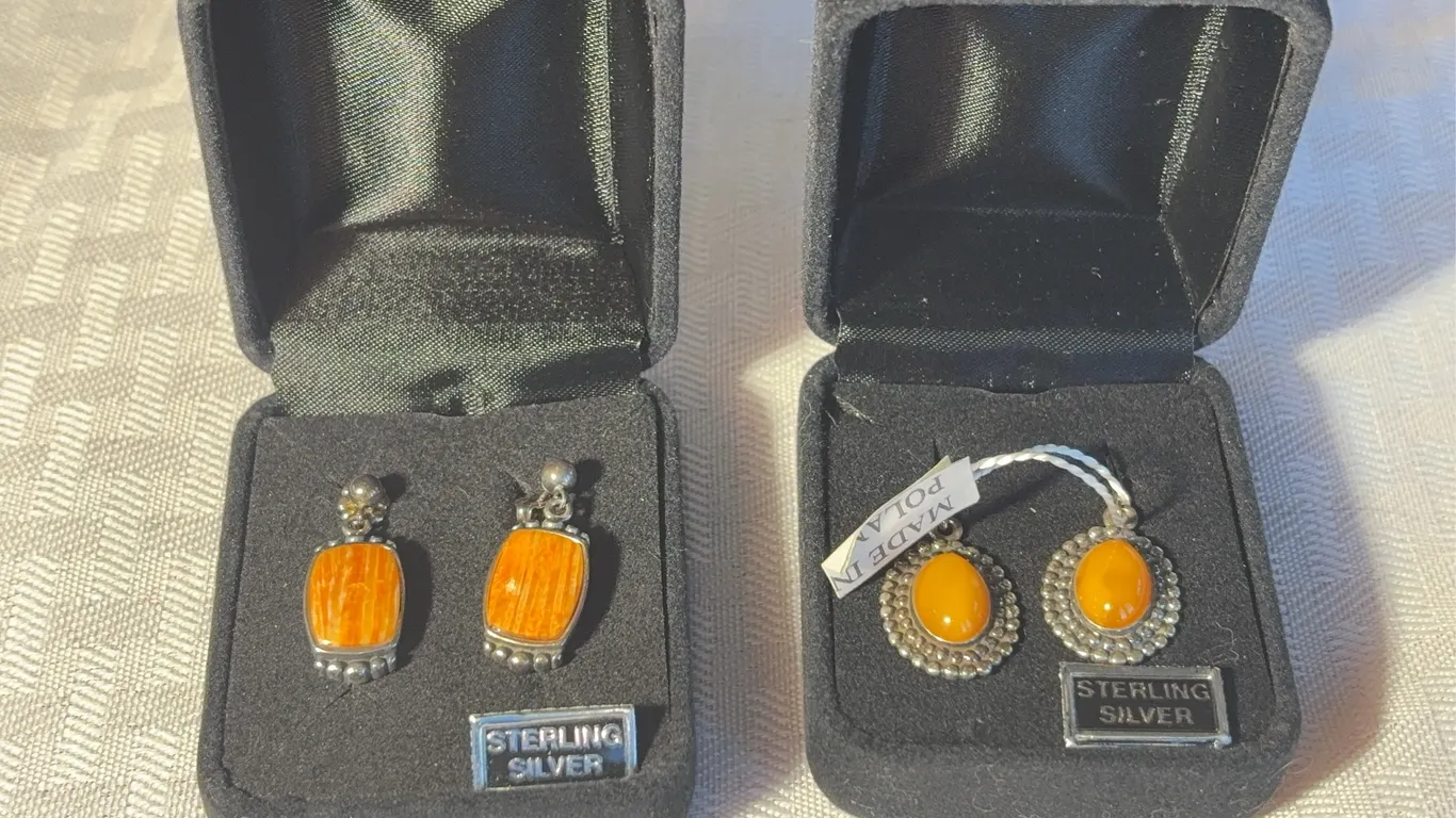 Two Pairs of Sterling Earrings