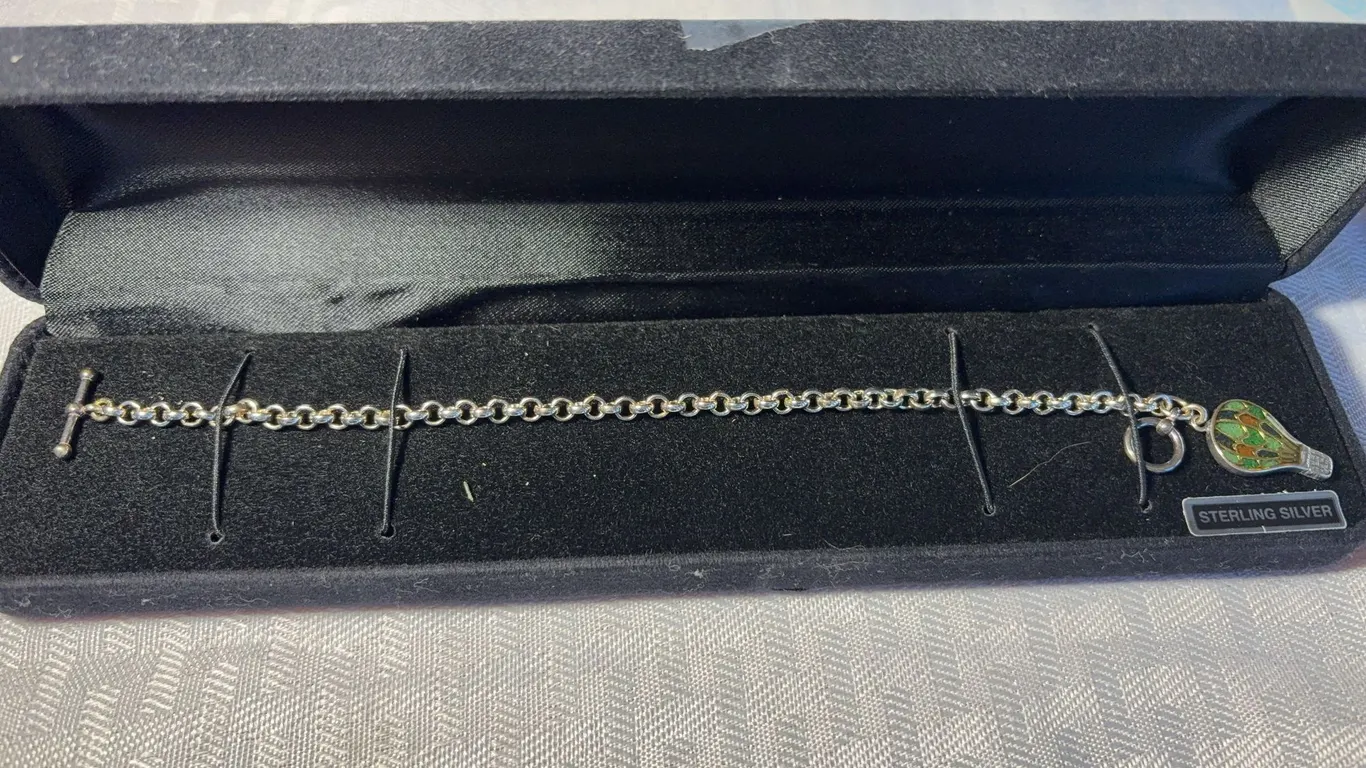 Sterling Silver Bracelet with Hot Air Balloon