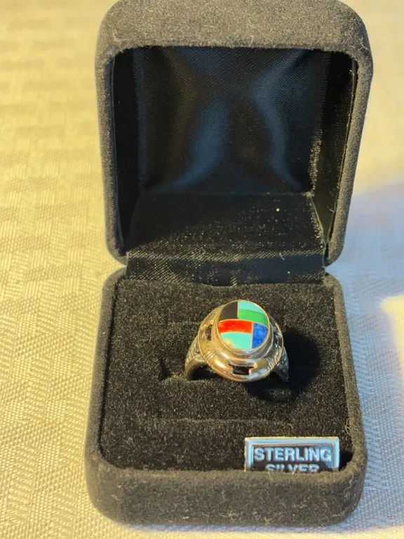 SW Enamel Sterling Ring