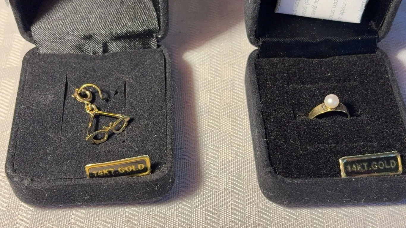 14 Karat Charm and Toe Ring