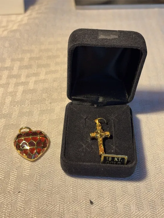 Two Pendants Both 18 K
