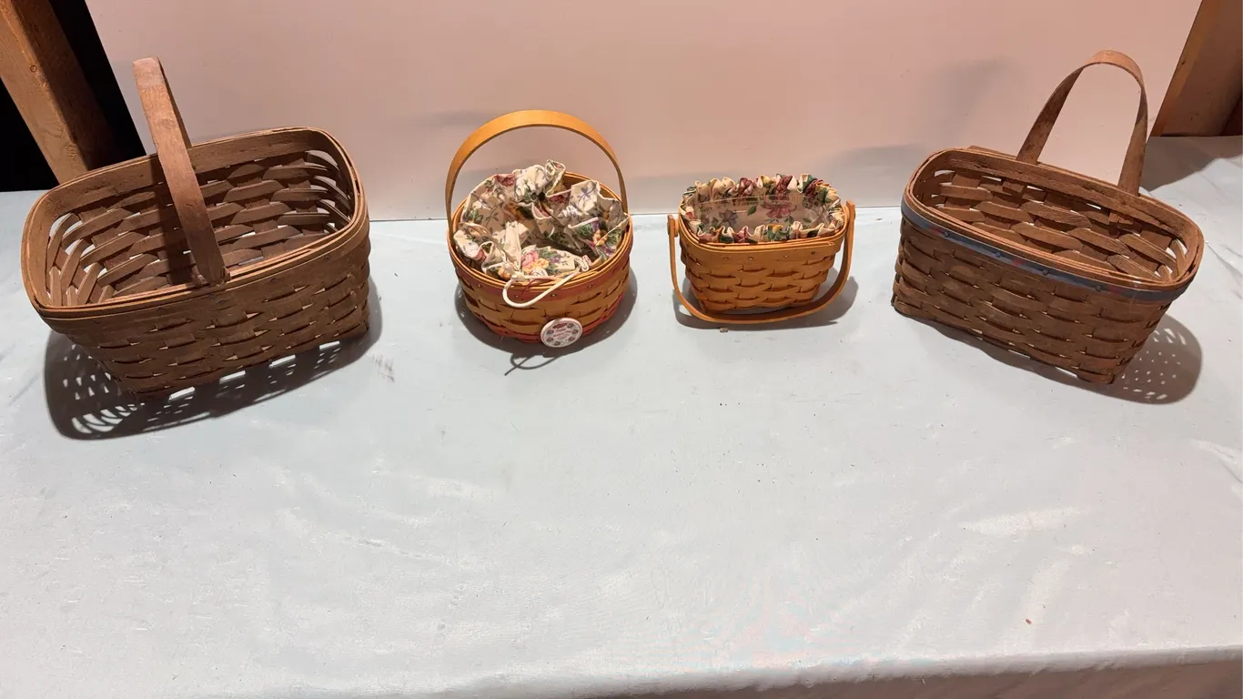 Four Longaburger Baskets