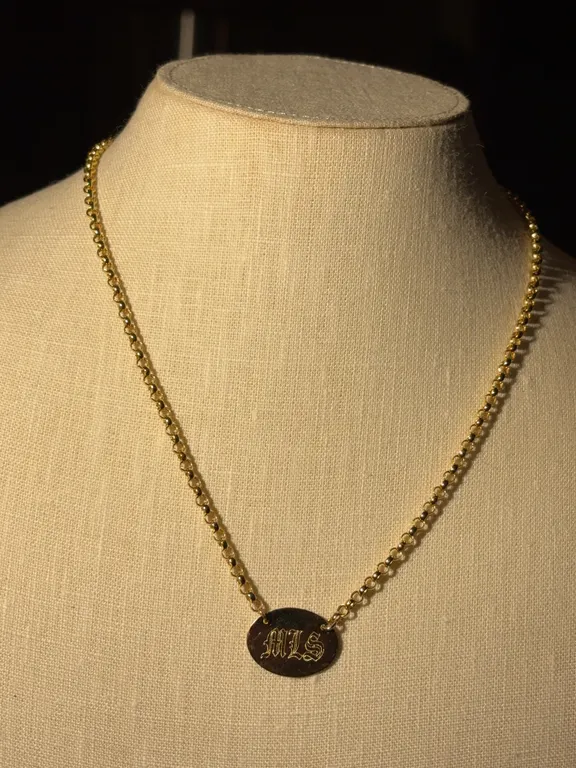 14K 17 inch chain necklace