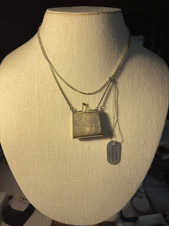 Sterling 30 Inch Necklace with Pendant