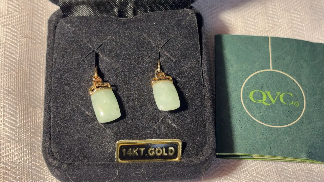 14K Jade Earrings