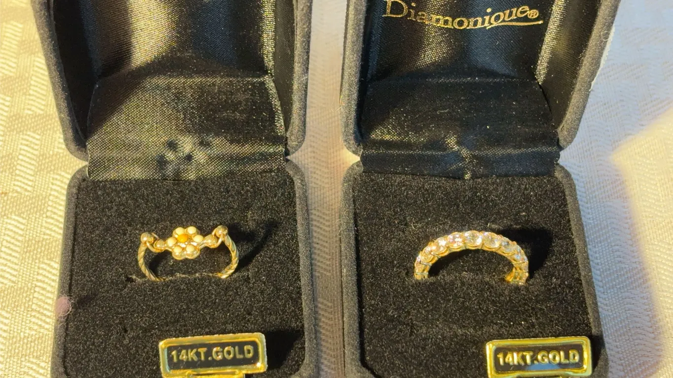 Two Rings Both 14K
