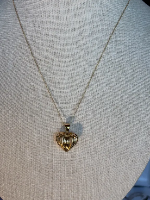 14K Necklace with Heart Pendant