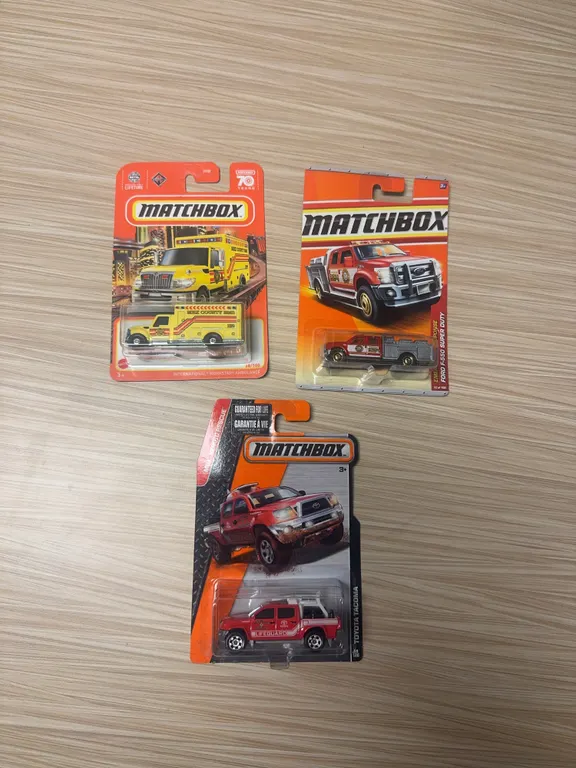 MATCHBOX: 2023 70 years international works star ambulance #38–2010 emergency response Ford F550 sup