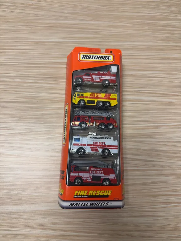 MATCHBOX 5 CAR SET : 1998 FIRE RESCUE