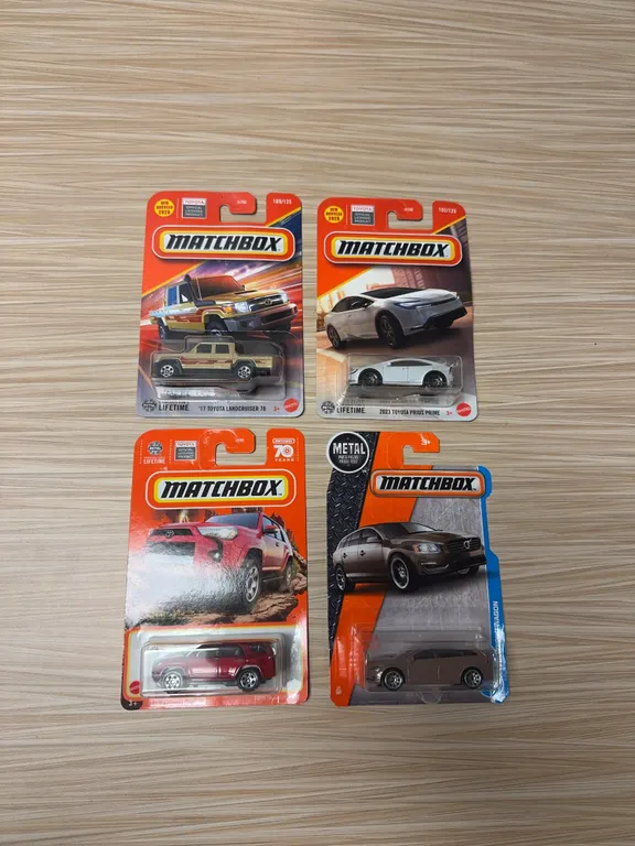 MATCHBOX: 2017 Toyota Land Cruiser 78/ 2023 Toyota Prius prime / Toyota 4Runner / Volvo V60 wagon