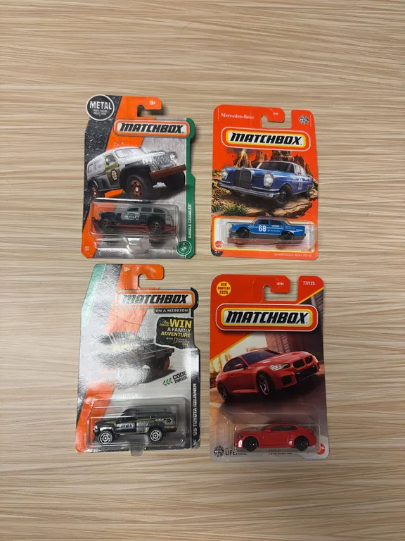MATCHBOX: jungle crawler / 62 Mercedes-Benz 220SE / 1985 Toyota 4Runner / 2023 BMW M2