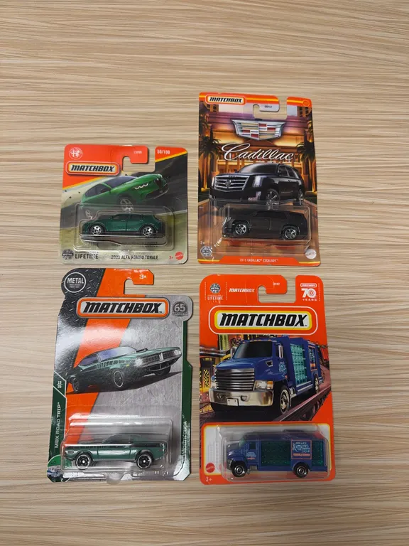 MATCHBOX: 2023 Alpha Romeo Tonale / 2015 Cadillac Escalade / 1970 Plymouth Cuda / aqua king