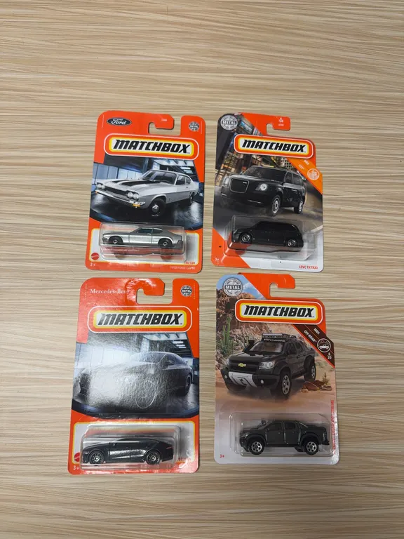 MATCHBOX: 1970 Ford Capri / LEVC TX taxi / Mercedes AMG GT 63 S / 2016 Chevy Colorado extreme