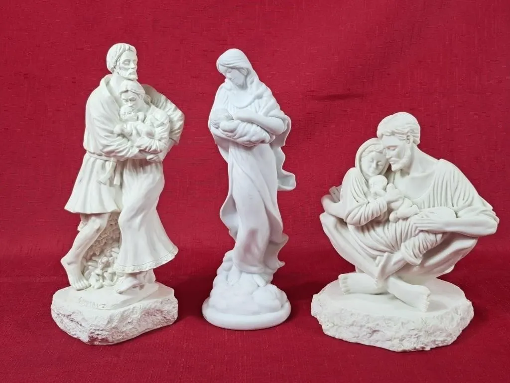 Trio of Religious Statues