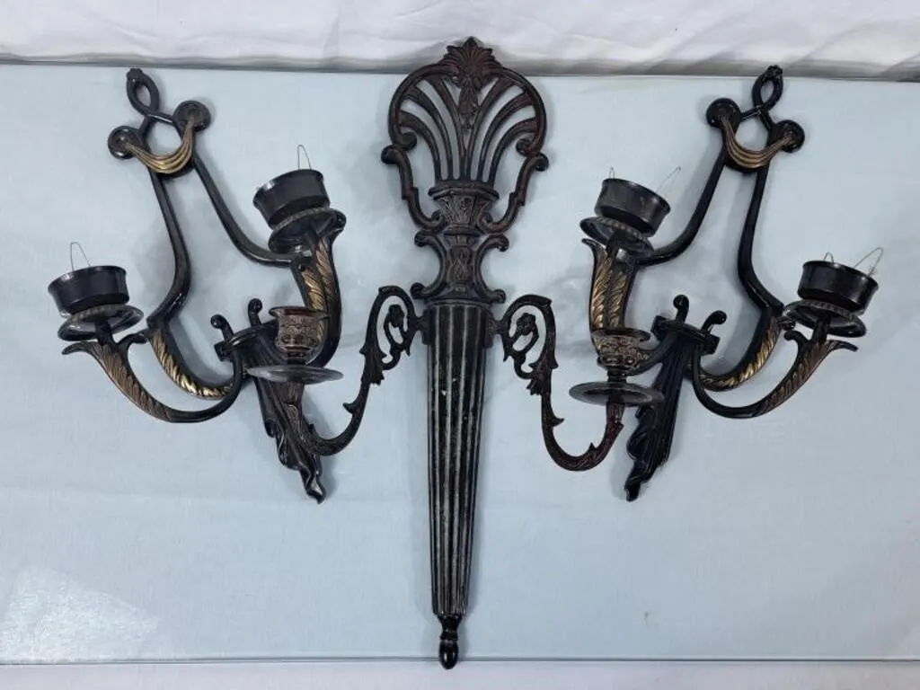 Trio of Wall Sconces