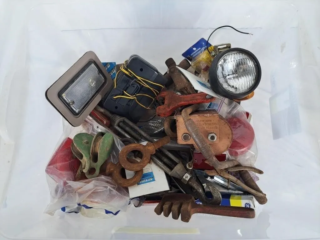 Variety of Trailer Lights, Parts, Cranks, Etc.