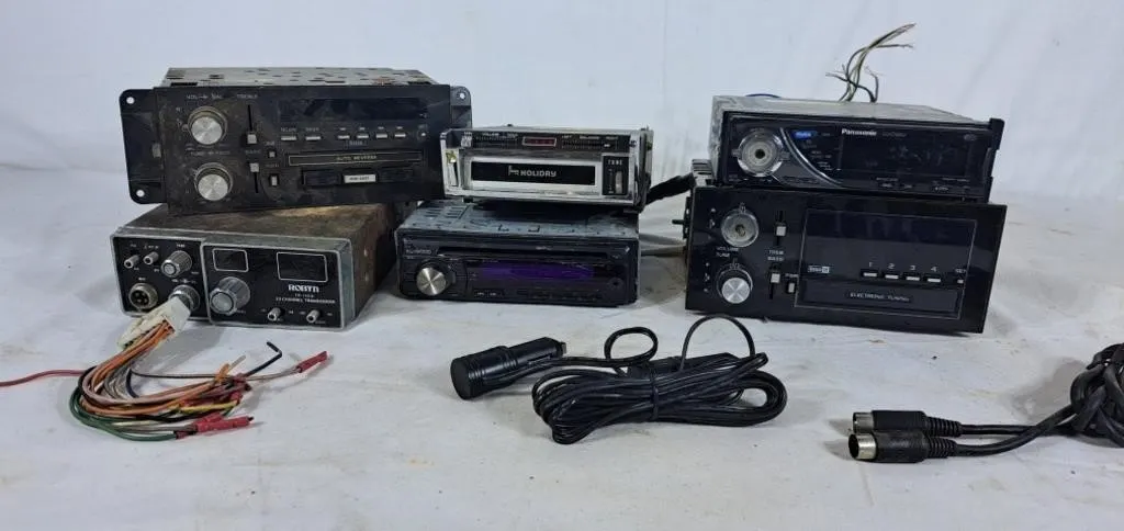 Variety of Vehicle Radios. Panasonic, Delco,