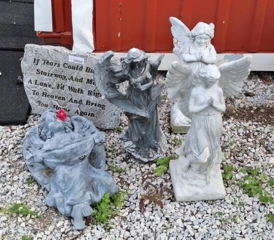 5 garden statues / decor.