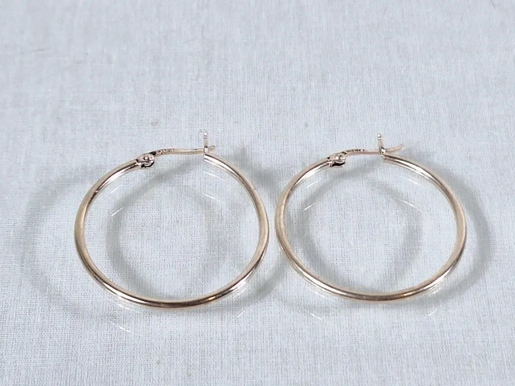 Gorgeous 925 hoop earrings