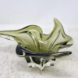 Gorgeous murano style glass candy dish