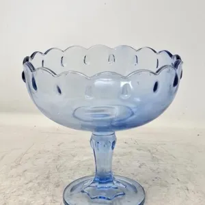 Vintage Indiana Glass Teardrop Pedestal Compote