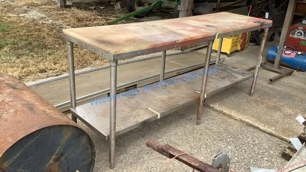 STAINLESS FOOD PREP TABLE - CUTTING BOARD TOP