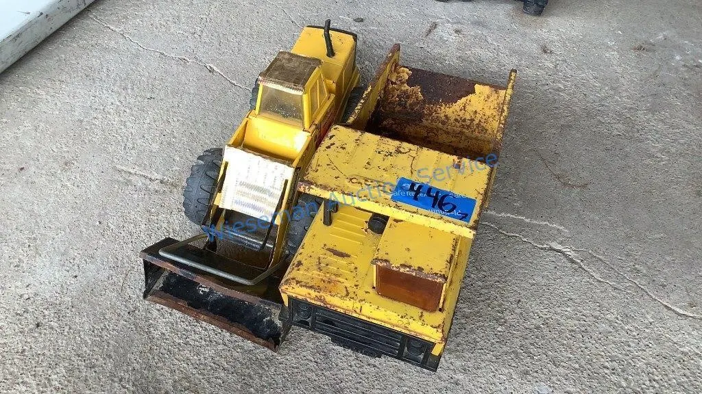 TONKA TOYS - TRUCK AND WHEEL LOADER