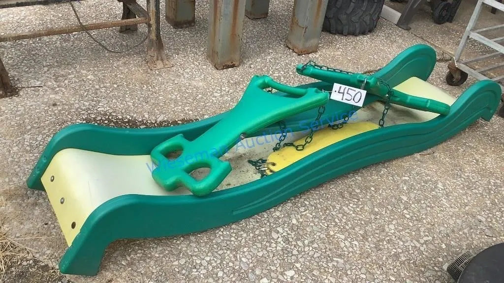 PLAYSET SLIDE AND SWINGS