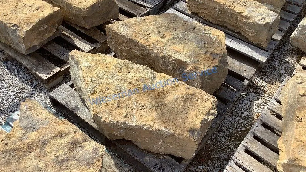TWO NATURAL STONES 36"x17"x10" & 30"x20"x10"