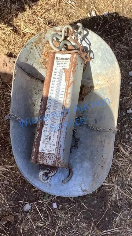 HANSON GALVANIZED FEED SCALE