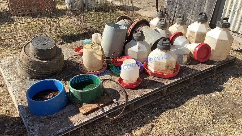 CHICKEN FEEDERS, WATERERS, FEED BOWLS, ETC
