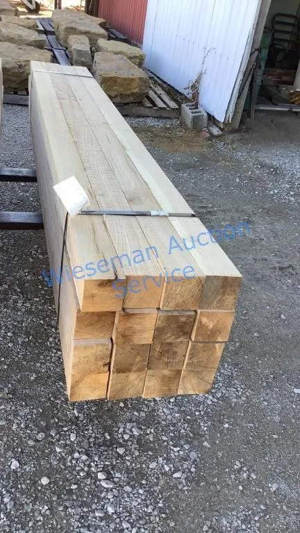 4x4x8 FRESH SAWN OAK LUMBER (16 BOARDS)