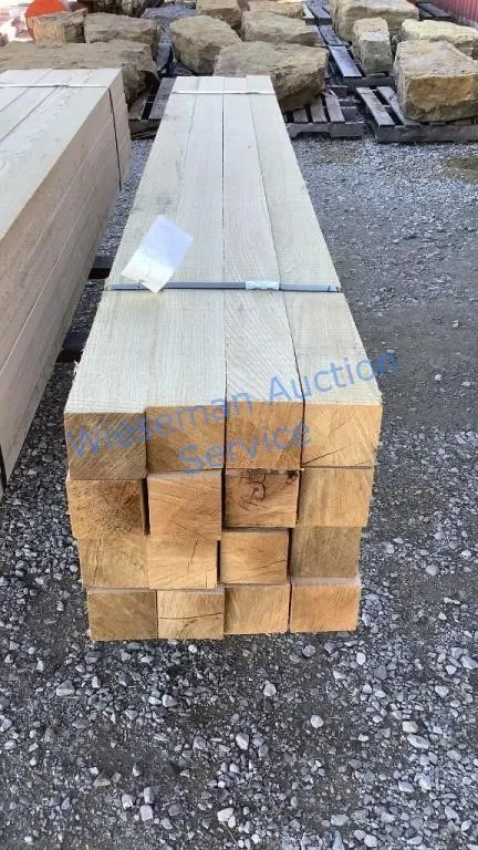 4x4x8 FRESH SAWN OAK LUMBER (16 BOARDS)