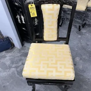 ORIENTAL DINING CHAIRS WITH MOTHER OF PEARL INLAYS