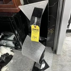 ACRYLIC / LUCITE SCULPTURE - POST MODERN BLACK & W