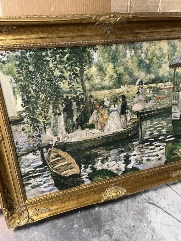 ORNATE GOLD FRAMED ARTWORK - ENHANCED PIERRE AUGUS