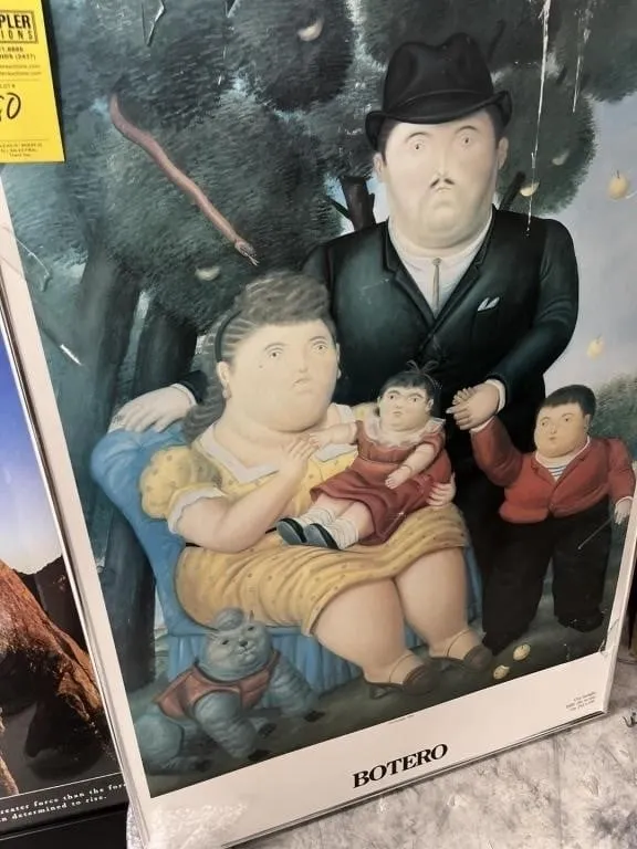 POSTER - ''UNA FAMIGLIA'' - BOTERO 1989 - 27''x37'