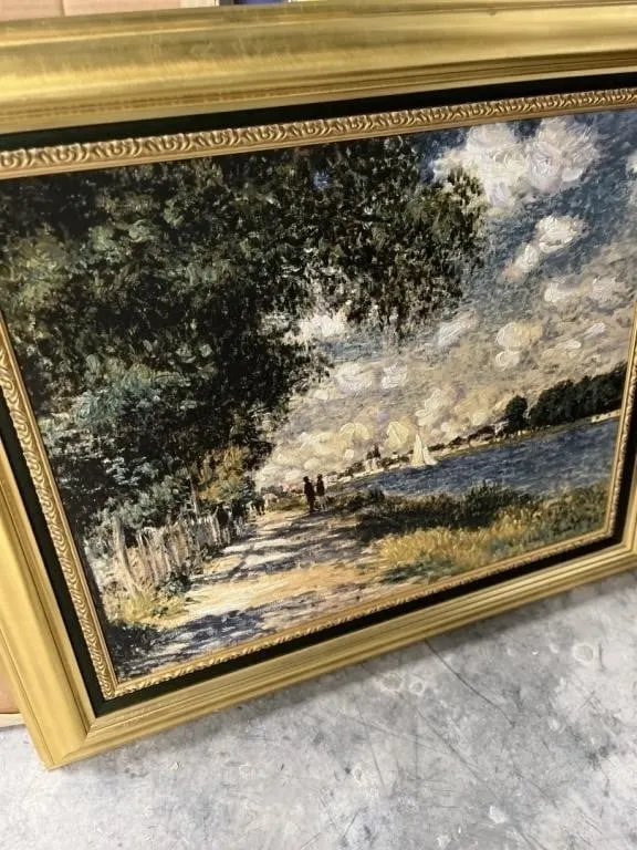 GOLD FRAME ARTWORK - ARTIST ENHANCED CLAUDE MONET